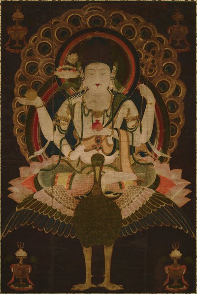 Kujaku Myoo (Mahamayuri) von Unbekannt Unbekannt